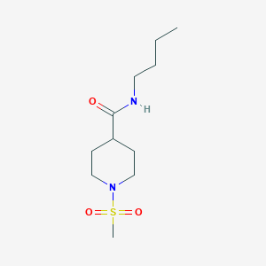 molecular formula C11H22N2O3S B4062192 N~4~-BUTYL-1-(METHYLSULFONYL)-4-PIPERIDINECARBOXAMIDE 