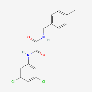 molecular formula C16H14Cl2N2O2 B4062253 N'-(3,5-dichlorophenyl)-N-[(4-methylphenyl)methyl]oxamide 