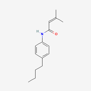 molecular formula C15H21NO B4062309 N-(4-butylphenyl)-3-methylbut-2-enamide 