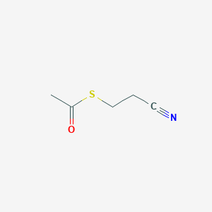molecular formula C5H7NOS B040624 S-(2-cyanoethyl) ethanethioate CAS No. 119174-33-3