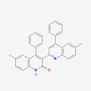 molecular formula C32H24N2O B406254 6,6'-dimethyl-4,4'-diphenyl-[2,3'-biquinolin]-2'(1'H)-one CAS No. 313397-97-6