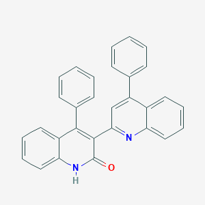 molecular formula C30H20N2O B406255 4,4'-diphenyl-2',3-biquinolin-2(1H)-one 