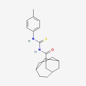 molecular formula C20H26N2OS B4063236 N-[(4-methylphenyl)carbamothioyl]tricyclo[4.3.1.1~3,8~]undecane-1-carboxamide 