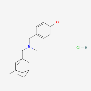 molecular formula C20H30ClNO B4063362 N-(1-adamantylmethyl)-1-(4-methoxyphenyl)-N-methylmethanamine;hydrochloride 