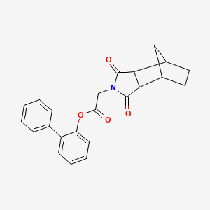 molecular formula C23H21NO4 B4063406 biphenyl-2-yl (1,3-dioxooctahydro-2H-4,7-methanoisoindol-2-yl)acetate 