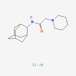 molecular formula C17H29ClN2O B4063670 N-(2-adamantyl)-2-piperidin-1-ylacetamide;hydrochloride 