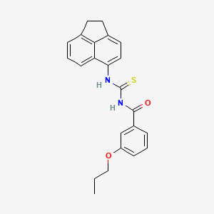 molecular formula C23H22N2O2S B4063959 N-(1,2-dihydroacenaphthylen-5-ylcarbamothioyl)-3-propoxybenzamide 