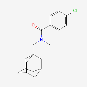 molecular formula C19H24ClNO B4063981 N-(1-adamantylmethyl)-4-chloro-N-methylbenzamide 