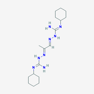 molecular formula C17H32N8 B040640 Methylglyoxal bis(cyclohexylamidinohydrazone) CAS No. 114319-00-5