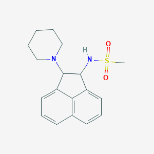 molecular formula C18H22N2O2S B4064081 N-(2-piperidin-1-yl-1,2-dihydroacenaphthylen-1-yl)methanesulfonamide 