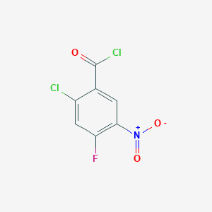 molecular formula C7H2Cl2FNO3 B040643 2-Chloro-4-fluoro-5-nitrobenzoyl chloride CAS No. 120890-66-6