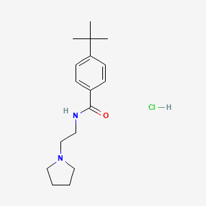 molecular formula C17H27ClN2O B4064714 4-tert-butyl-N-(2-pyrrolidin-1-ylethyl)benzamide;hydrochloride 