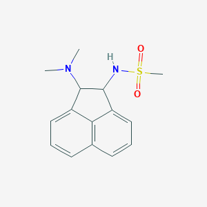 molecular formula C15H18N2O2S B4065018 N-[2-(dimethylamino)-1,2-dihydroacenaphthylen-1-yl]methanesulfonamide 