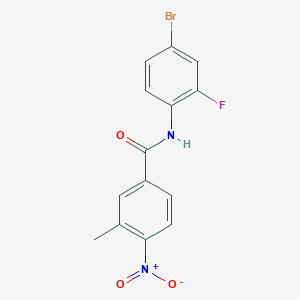 N-(4-Bromo-2-fluorophenyl)-3-methyl-4-nitrobenzamide