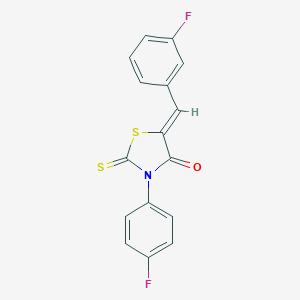 5-(3-Fluorobenzylidene)-3-(4-fluorophenyl)-2-thioxo-1,3-thiazolidin-4-one