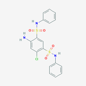 4-amino-6-chloro-N1,N3-diphenylbenzene-1,3-disulfonamide