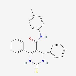 molecular formula C24H21N3OS B4065297 N-(4-methylphenyl)-4,6-diphenyl-2-sulfanyl-1,6-dihydropyrimidine-5-carboxamide 