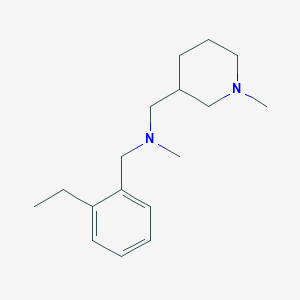 molecular formula C17H28N2 B4065615 N-[(2-ethylphenyl)methyl]-N-methyl-1-(1-methylpiperidin-3-yl)methanamine 