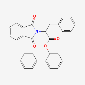 molecular formula C29H21NO4 B4065706 biphenyl-2-yl 2-(1,3-dioxo-1,3-dihydro-2H-isoindol-2-yl)-3-phenylpropanoate 