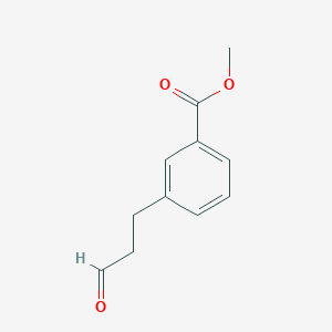 molecular formula C11H12O3 B040662 Methyl 3-(3-oxopropyl)benzoate CAS No. 111393-29-4