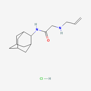molecular formula C15H25ClN2O B4066339 N-(2-adamantyl)-2-(prop-2-enylamino)acetamide;hydrochloride 