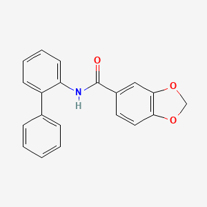 molecular formula C20H15NO3 B4066863 N-(2-phenylphenyl)-1,3-benzodioxole-5-carboxamide 