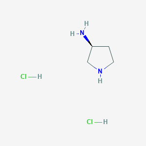 molecular formula C4H11ClN2 B040670 (S)-(+)-3-Aminopyrrolidine dihydrochloride CAS No. 116183-83-6