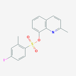 molecular formula C17H14INO3S B406704 (2-Methylquinolin-8-yl) 4-iodo-2-methylbenzenesulfonate 