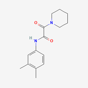 molecular formula C15H20N2O2 B4067237 N-(3,4-dimethylphenyl)-2-oxo-2-piperidin-1-ylacetamide 