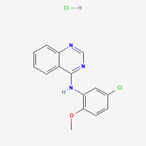 molecular formula C15H13Cl2N3O B4067317 N-(5-chloro-2-methoxyphenyl)quinazolin-4-amine;hydrochloride 
