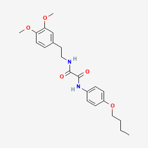 molecular formula C22H28N2O5 B4067619 N-(4-butoxyphenyl)-N'-[2-(3,4-dimethoxyphenyl)ethyl]ethanediamide 