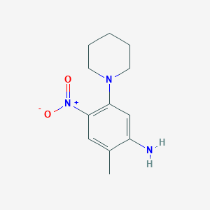 molecular formula C12H17N3O2 B4067720 2-Methyl-4-nitro-5-(piperidin-1-yl)aniline CAS No. 593237-42-4