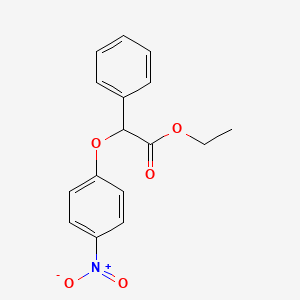 molecular formula C16H15NO5 B4068506 Ethyl 2-(4-nitrophenoxy)-2-phenylacetate 