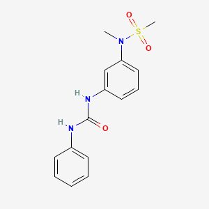 molecular formula C15H17N3O3S B4068765 N-methyl-N-{3-[(phenylcarbamoyl)amino]phenyl}methanesulfonamide 