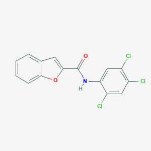 molecular formula C15H8Cl3NO2 B406902 N-(2,4,5-trichlorophenyl)-1-benzofuran-2-carboxamide 