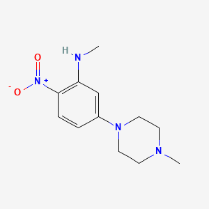 molecular formula C12H18N4O2 B4069124 N-methyl-5-(4-methylpiperazin-1-yl)-2-nitroaniline 