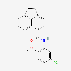 molecular formula C20H16ClNO2 B4069294 N-(5-chloro-2-methoxyphenyl)-1,2-dihydroacenaphthylene-5-carboxamide 