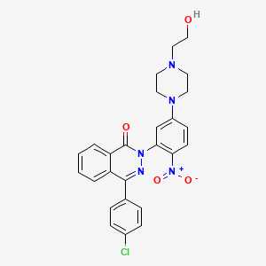 molecular formula C26H24ClN5O4 B4069491 4-(4-chlorophenyl)-2-{5-[4-(2-hydroxyethyl)piperazin-1-yl]-2-nitrophenyl}phthalazin-1(2H)-one 
