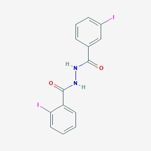 molecular formula C14H10I2N2O2 B407045 2-iodo-N'-(3-iodobenzoyl)benzohydrazide 