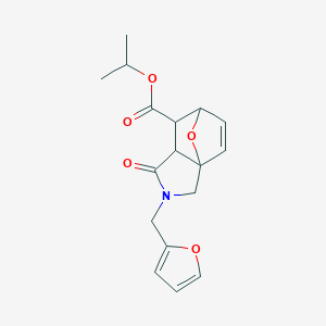 molecular formula C17H19NO5 B4070450 Propan-2-yl 2-(furan-2-ylmethyl)-1-oxo-1,2,3,6,7,7a-hexahydro-3a,6-epoxyisoindole-7-carboxylate 