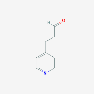 molecular formula C8H9NO B040707 3-(Pyridin-4-YL)propanal CAS No. 120690-80-4