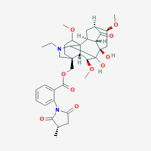 molecular formula C36H46N2O10 B040709 Barbinine CAS No. 123497-99-4