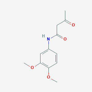 molecular formula C12H15NO4 B040710 N-(3,4-dimethoxyphenyl)-3-oxobutanamide CAS No. 112854-82-7