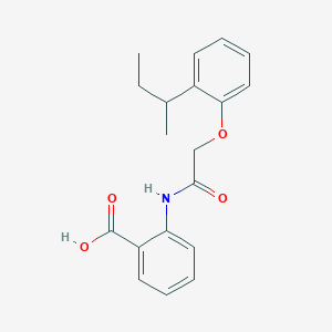 molecular formula C19H21NO4 B4071717 2-({[2-(Butan-2-yl)phenoxy]acetyl}amino)benzoic acid 