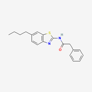 molecular formula C19H20N2OS B4071886 N-(6-butyl-1,3-benzothiazol-2-yl)-2-phenylacetamide 