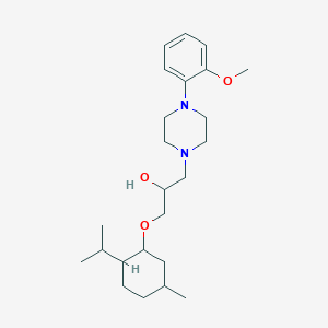 molecular formula C24H40N2O3 B407226 1-[(2-Isopropyl-5-methylcyclohexyl)oxy]-3-[4-(2-methoxyphenyl)piperazin-1-yl]propan-2-ol 