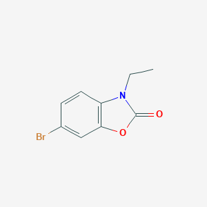 molecular formula C9H8BrNO2 B407235 6-bromo-3-ethyl-1,3-benzoxazol-2-one 
