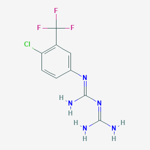 molecular formula C9H9ClF3N5 B4072508 C9H9ClF3N5 