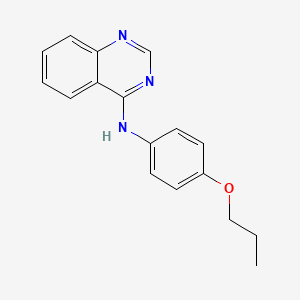 molecular formula C17H17N3O B4072577 N-(4-propoxyphenyl)quinazolin-4-amine 