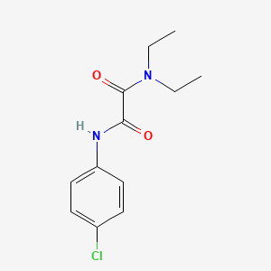 molecular formula C12H15ClN2O2 B4072867 N-(4-chlorophenyl)-N',N'-diethyloxamide 
